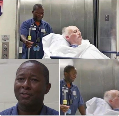 Patient transporter goes viral after singing for patients