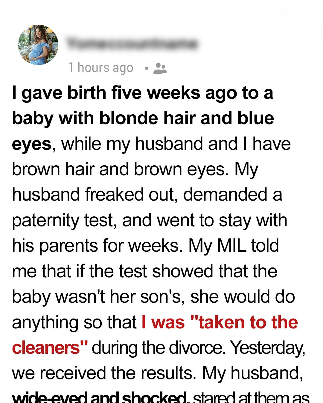 My Husband Demanded a Paternity Test — The Results Turned Our Marriage Upside Down