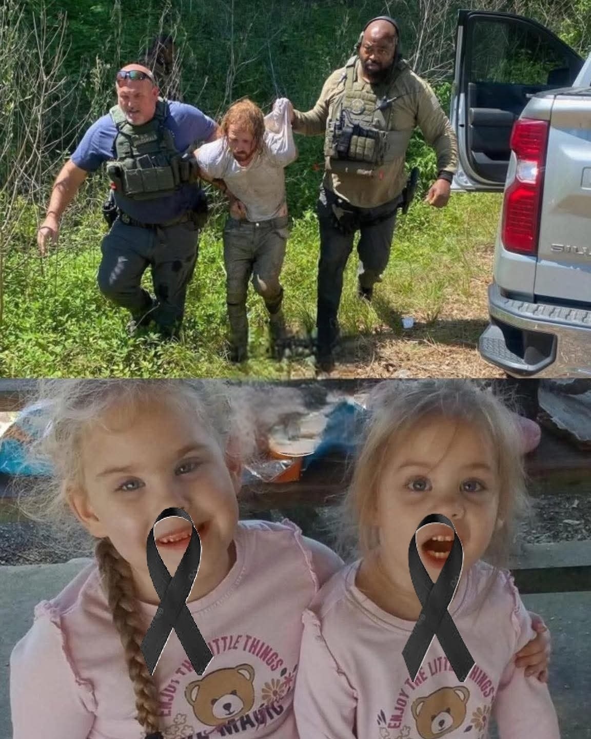 Young man puts both daughters inside the fir… See more