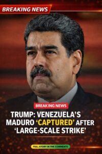 Trump: Venezuela’s Maduro ‘Captured’ After ‘L