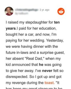 Girl’s Stepdad Pays for Her Wedding but She Chooses Bio Dad to Give Her Away, So He Resigns as Host