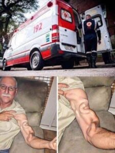 A man goes to stretch and ends up feeling a sharp pain in his arm, it was a ca… See More