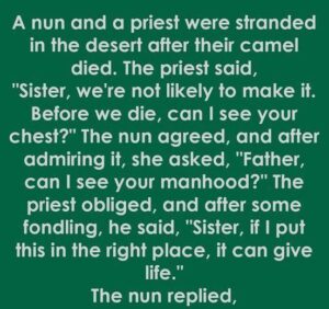 The Unusual Solution Of a Priest and Nun –