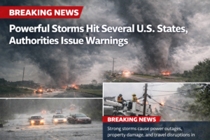 Powerful Storms Hit Several U.S. States, Authorities Issue Warnings