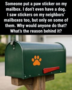 What a Paw-Print Sticker on a Mailbox Means